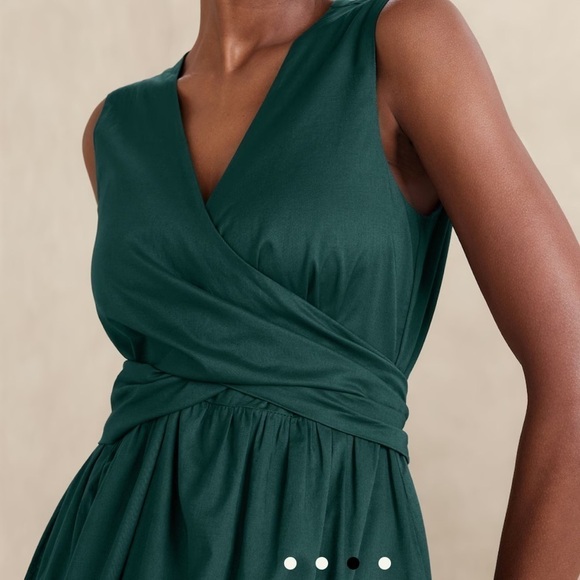 New - VOILE WRAP-WAIST MAXI DRESS - Picture 5 of 7